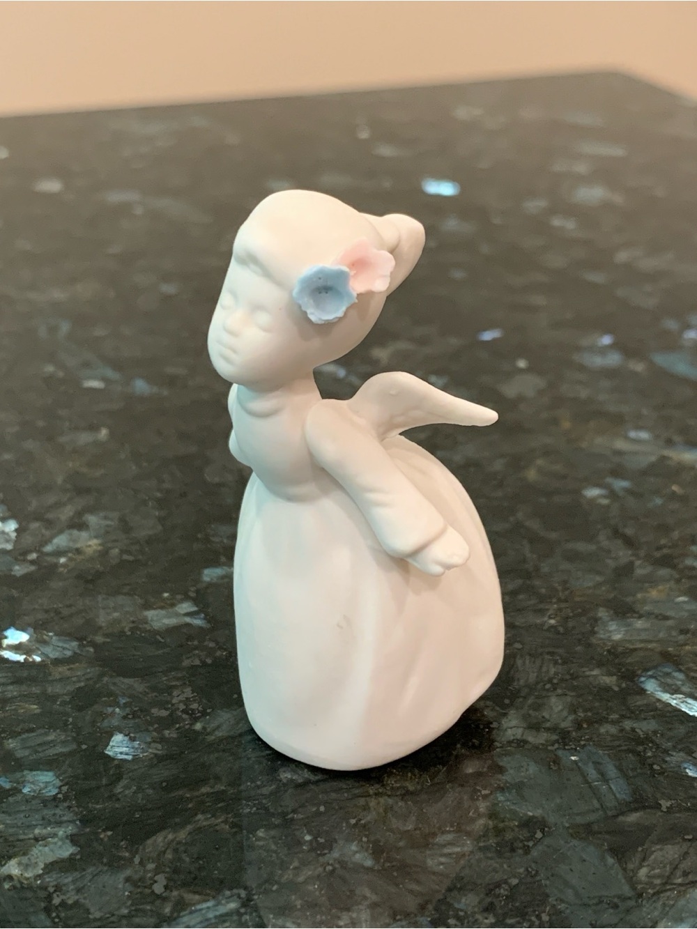 Vintage Napco Ware Angel Figurine C-9644 Japan Porcelain Flying Wings Flowers
